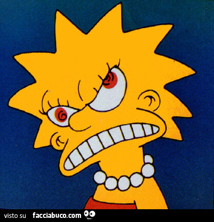 Lisa Simpson furiosa