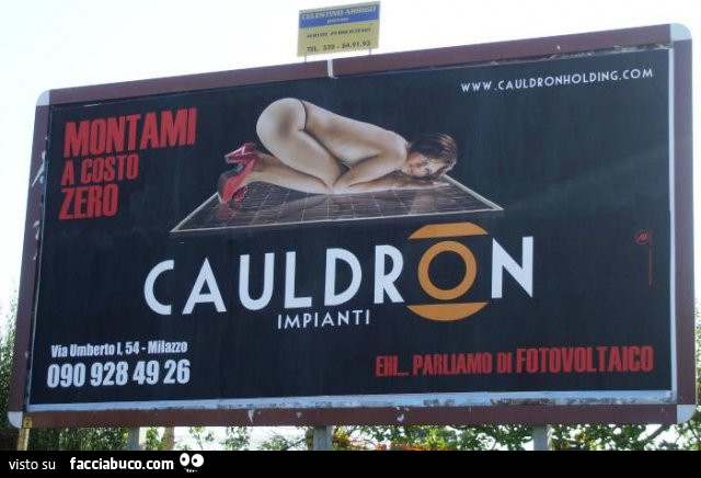 Cauldron impianti: montami a costo zero