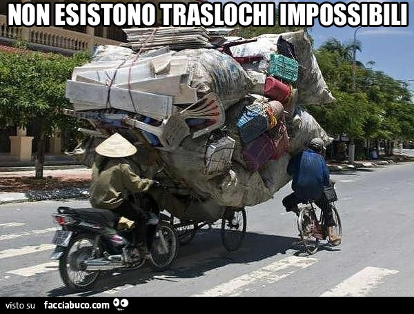Non esistono traslochi impossibili