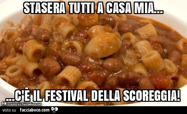 Stasera tutti a casa mia&hellip; c'è il festival della scoreggia