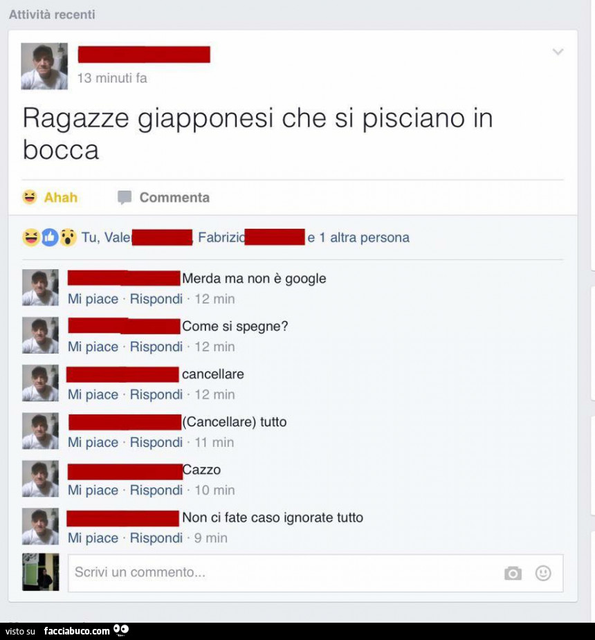 Ragazze giapponesi che si pisciano in bocca. Merda ma non è google. Come si  spegne… - Facciabuco.com