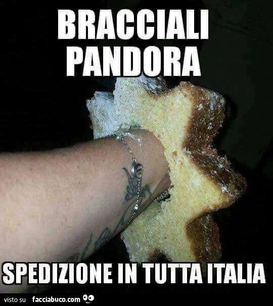 Bracciali Pandora, spedizione in tutta Italia