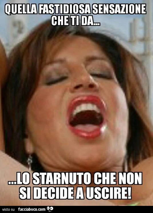 Quella fastidiosa sensazione che ti da&hellip; lo starnuto che non si decide a uscire
