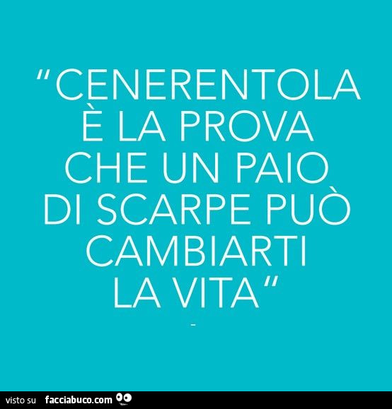 Frasi sale sulle scarpe