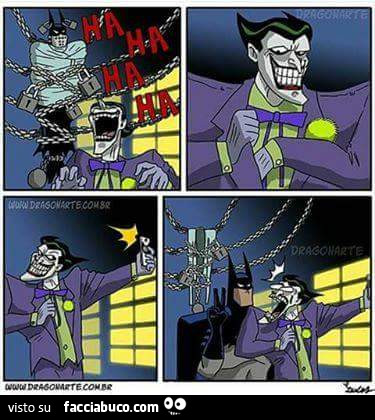 Il Joker si fa un selfie con Batman