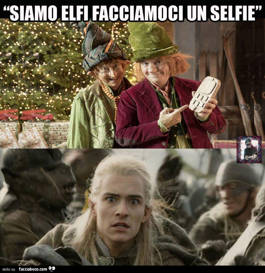 Siamo elfi facciamoci un selfie