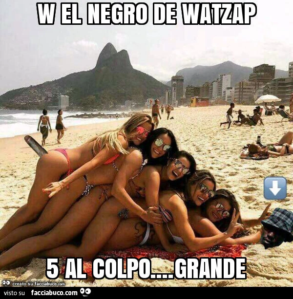 W el negro de watzap&hellip; 5 al colpo&hellip; grande