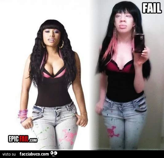 Tenta di imitare Nicki Minaj. Fail