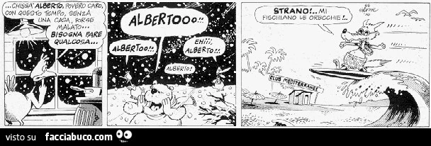 Lupo Alberto: strano, mi fischiano le orecchie