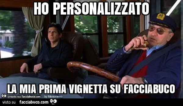 Ho personalizzato la mia prima vignetta su facciabuco