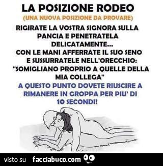 La posizione Rodeo: una nuova posizione da provare