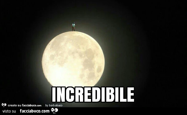 Incredibile: il negro di Whatsapp sulla luna