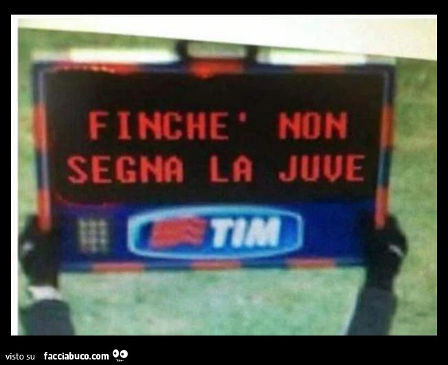 Tempo di recupero. Finchè non segna la Juve