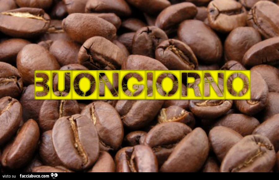 Chicchi di caffè. Buongiorno
