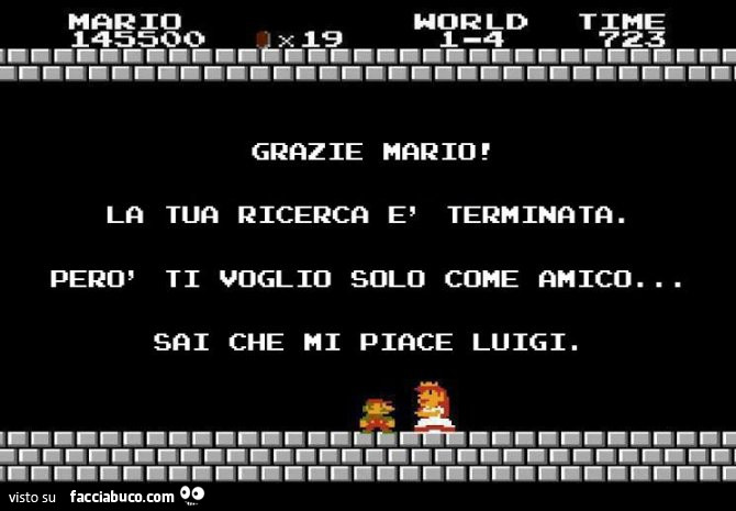 Mario Bross in… friendzone