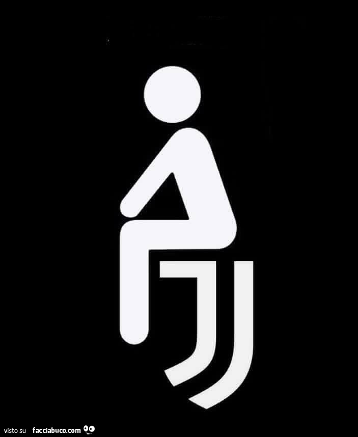 Il nuovo logo della Juventus come un cesso