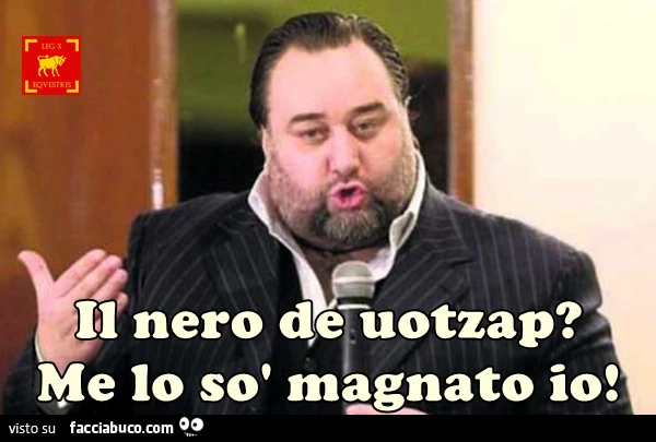 Fiorito: il nero de uotzap? Me lo sò magnato io