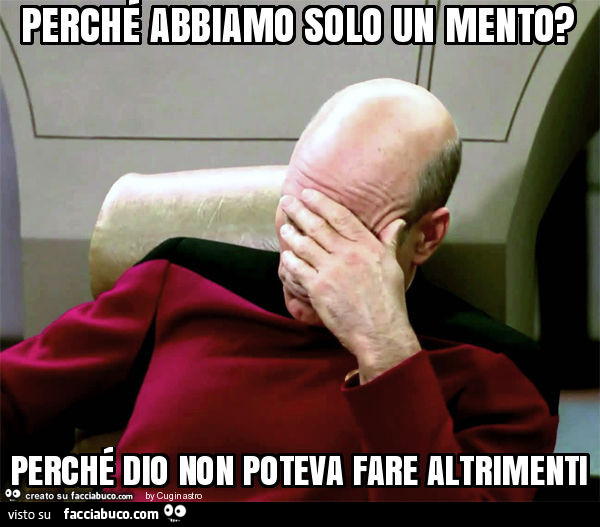 Perché abbiamo solo un mento? Perché Dio non poteva fare altrimenti