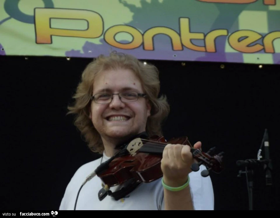 Foto di Cips con il violino