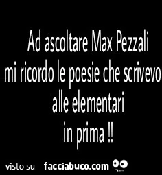 Ad ascoltare Max Pezzali mi ricordo le poesie che scrivevo alle elementari, in prima