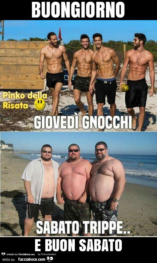 Buongiorno e buon sabato