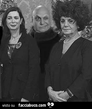 Zio Fester con Valeria Fedeli e Laura Boldrini