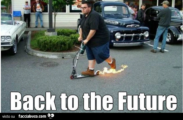 Il monopattino va a fuoco&hellip; Back to the future