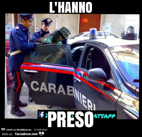 Il negro di Whatsapp. L'hanno preso