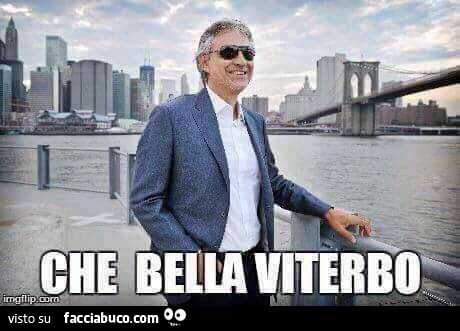 Andrea Bocelli: che bella Viterbo