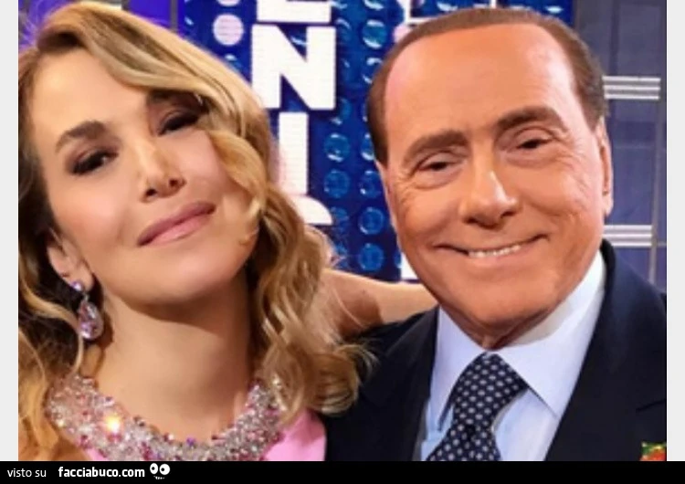 Barbara D'Urso assieme a Silvio Berlusconi