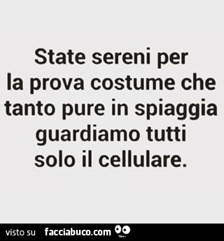 Tutti I Meme Sulla Prova Costume - Facciabuco.com