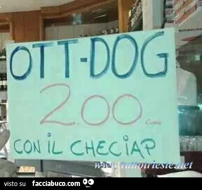 Cartelli divertenti - OTT-DOG
